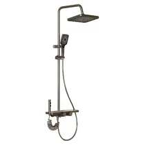 Chuveiro Inteligente BX1 com 2 Chuveiros de Mão / Coluna de Chuveiro / 3 Modos / Cold/ Hot - Gray