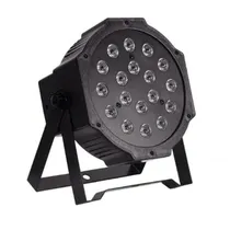 Refletor LED HKX-1052 Mini Flat Par Light / 18 Leds com Suporte / Bivolt