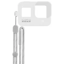 Case de Silicone Gopro com Cordão Ajustável para HERO8 ? Branco - AJSST-002