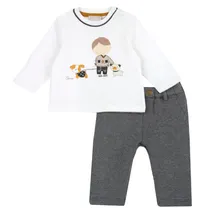 Chicco Fashion Set 2 PZ Camiseta c/Pantalones Largo Tela s C