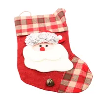 Bota Natalina Xadrez com Papai Noel