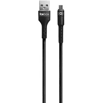 Foxbox Cable Round USB Tipo A-Micro 20W/ 1M Negro