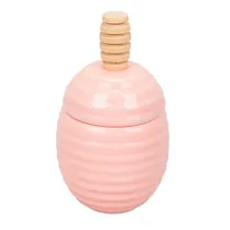 Pote para Mel Em Porcelana - Salmon