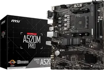 Placa Mãe MSI A520M Pro AM4/ 2XDDR4/ M.2/ PCI-e/ HDMI/ DP/ VGA