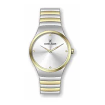 Relógio Analógico Feminino Daniel Klein Premium DK11681A-2 - Prata e Dourado