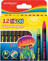 Giz de Cera de Cores Neon Keyroad - KR972833 (12 PCS)