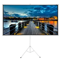 Tela de Projeção Quanta QTTLT100 Manual / 100" - 1:1 com Trípe - Branco