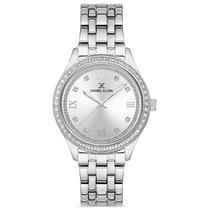 Relogio Analogico Feminino Daniel Klein DK.1.12699-1 Premium Ladies / Pulseira de Aco Inoxidavel - Prata