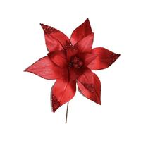 Flor Navidena Santini 140-4101076 35 X 38 CM Rojo