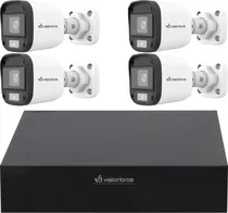 CCTV Visionbras Kit DVR VB-KIT800-FC com 4 Cameras Full Color
