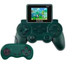Console Portátil Gamepad Q20 de 3" com 520 Jogos - Verde + Controle (Inglês/Chinês)