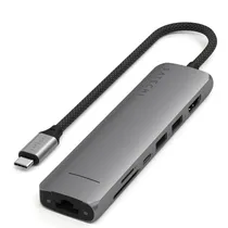 Hub USB Satechi ST-P7SM com 7 Portas / USB-C - Space Grey