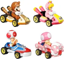 Carinhos Hot Wheels Mario Kart 4 Pack Mattel - GWB36-JCP71