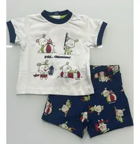 Chicco Fashion Set 2 PZ Camiseta c/ Pantalones Corto Tela s/C