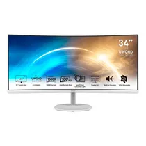 Mon 34 MSI Pro MP341CQW White Curvo/100HZ/1MS