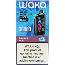 Waka Vaper Desechable Blast 36000PUFFS Banana Acai