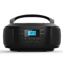 4LIFE CD Player FLD04 USB/ Aux/ FM/ BT/ Bivolt - Preto  4LIFE CD Pl...
