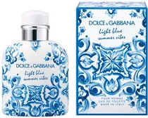 Perfume Dolce Gabbana Light Blue Pour Homme Summer Vibes Edt Masculino - 125ML