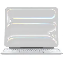 Teclado Apple Magic Keyboard A2974 MWR43LL para iPad Pro de 13" (M4) - Branco (Inglês)