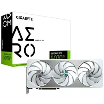 Placa de Video Gigabyte Aero Oc White 16GB Nvidia Geforce RTX5070TI GDDR7 GV-N507TAERO 256BITS 2588MHZ, 1XHDMI, 3XDISPLAYPORT, Branco