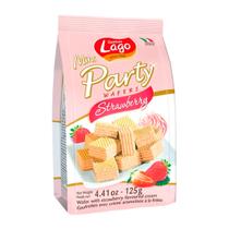 Biscoito Wafer Gastone Lago Party Morango 125G