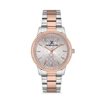 Relógio Analógico Feminino Daniel Klein Premium DK.1.12540-5 - Rosa Ouro/Prata