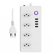 Filtro de Linha Inteligente Zemismart / Homie, 4 Tomadas, 4 Portas USB 2.1A