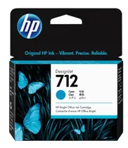 Tinta HP 3ED67A 712 Cyan 29ML T250  Tinta HP 3E...