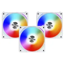 Cooler para Gabinete Lian Li Uni Fan AL120 12X12 RGB Branco - Kit com 3 (UF-AL120-3W)