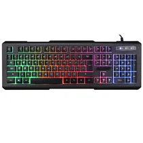 Teclado Gamer Satellite AK-840 - com Fio - Espanhol - Preto  Teclado Gam...