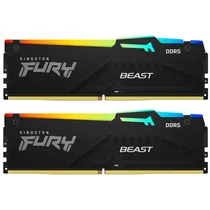 Memoria Ram Kingston Fury Beast DDR5 32GB 6000MHZ RGB - Preto (KF560C30BBAK2-32)
