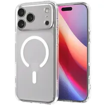 Capa Spigen Crystal Hybrid Magfit ACS09631 para iPhone 17 Pro - Clear White
