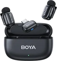 Microfone Sem Fio Boya MINI-14 USB-C - Preto