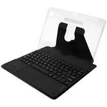 Capa + Teclado Magnético para iPad de 10.2" 4LIFE FL102360CTB - Preto/Transparente (Inglês)