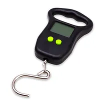 Mini Balança Digital Luggage Scale 50KG / 10G A Pilha S739 (Pilha Incluida) - Preto