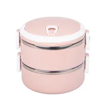 Marmita Dupla Aço Inox Vedação Térmica 2 Compartimentos Box Cor A Definir