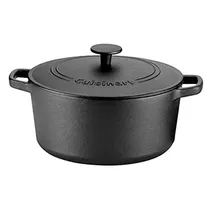 Panela Cuisinart de Ferro Fundido Preto 5L