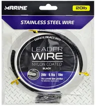 Cabo de Aço Marine Sports Black 20LBS 10 Metros
