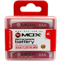 Pilha Recarregável AAA Mox MOB2AAA23 de 2.300 Mah 1.2V - 2 Unidades
