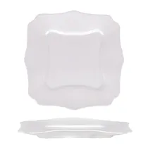 Prato de Vidro Branco 10"