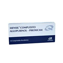 Mensil Compuesto Allopurinol Piroxicam - 10 Comprimidos