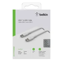 Cabo Belkin Boostcharge 1M USB-C/USB-C Branco - CAB003BT1MWH