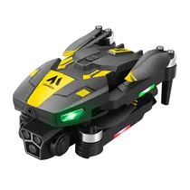 Drone Hetzer MS5 Pantalla/200/2 Baterias- Preto/Amarelo