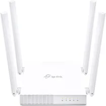 Roteador TP-Link Archer C21 AC750 de 300MBPS Em 2.4GHZ + 433MBPS Em 5GHZ com 4 Antenas/Bivolt - Branco