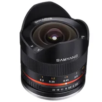 Lente Samyang Fuji MF 8MM F/2.8 II X Aps-C CSC