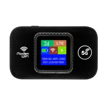 Modem Router M9S Lte 4G/ 5G Wifi Hospot / Recarregavel / 3000MAH / 300MBPS / Bandas (B1/ B3/ B5/ B7/ 8/ 20/ 38/ 40/ 41) - Preto