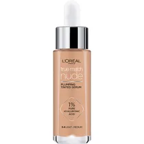 Sérum com Cor Loreal True Match Nude Plumping 3-4 Light Medium