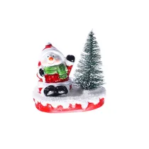 Enfeite Natalino Boneco de Neve e Arvoreta 10.7X7X11CM