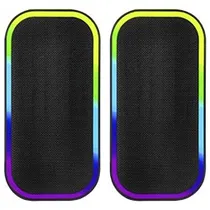 Caixa de Som Satellite AS-92007B Gaming RGB / Bluetooth / USB / Aux - Preto