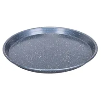 Assadeira para Pizza Antiaderente 24 CM Cinza
